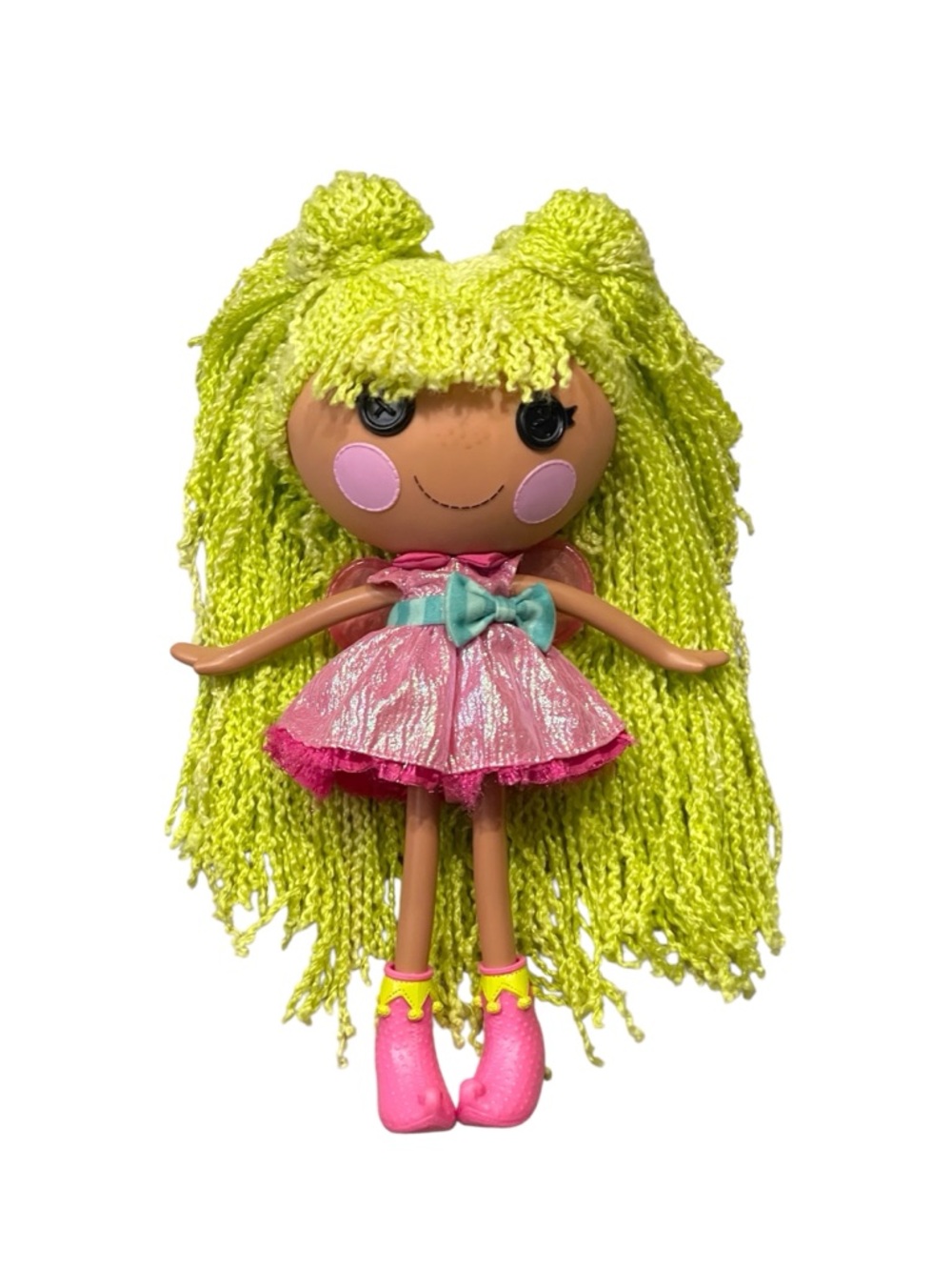 Lalaloopsy Loopy Hair Pix E. Flutters Green Yarn Hair 12" Doll